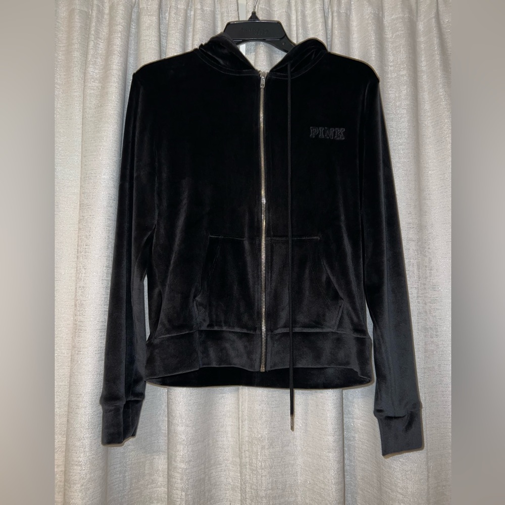 PINK Black Velvet Sweater